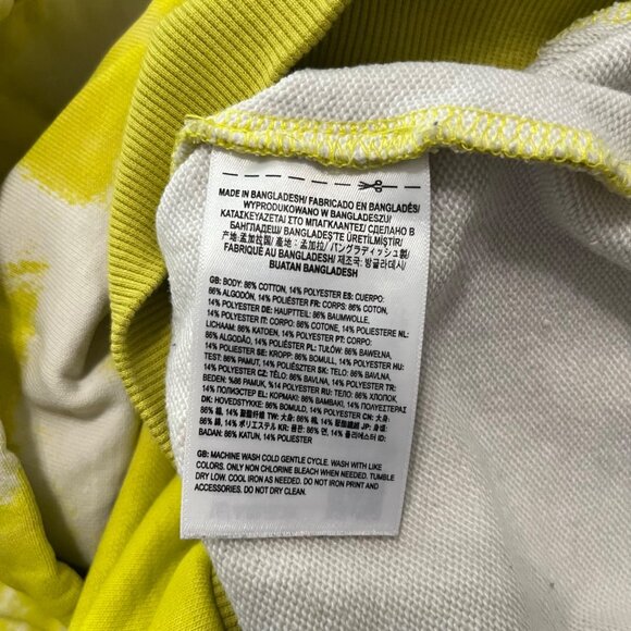 VANS x Collina Strada Oversized Hoodie XL UNISEX Green Tie Dye Pullover Sweater - Picture 6 of 7